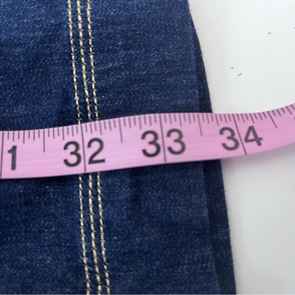 Susan Graver Style Indigo Blue Crop Wide Leg Pants - Picture 13 of 16